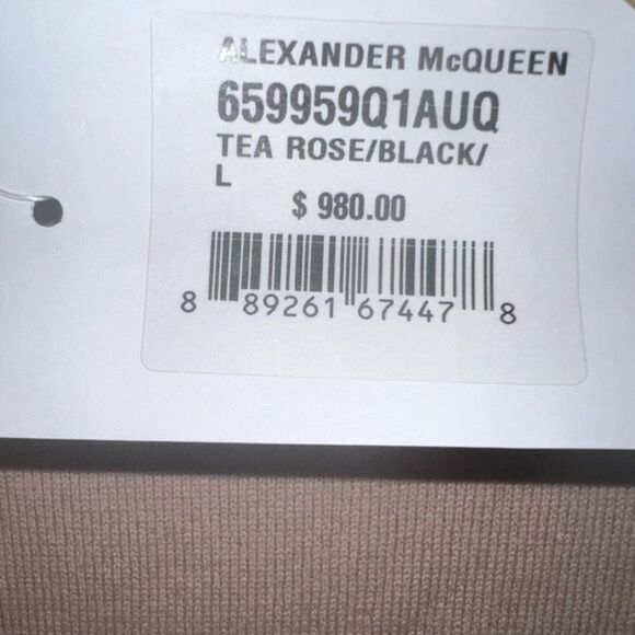 ALEXANDER MCQUEEN Women’s Wool Sweater Jumper Pink size Large - Picture 2 of 3